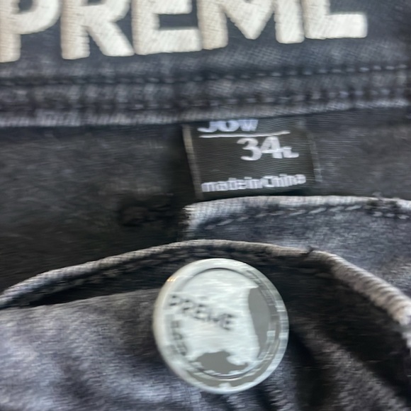 Men’s paint splattered black jeans - Picture 4 of 8